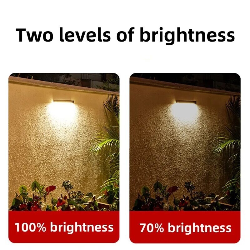 Solárne LED svetlo Vonkajšie vodotesné záhradné dekorácie Solárna lampa Super jasné číslo dverí vily Balkón Slnečné nástenné osvetlenie