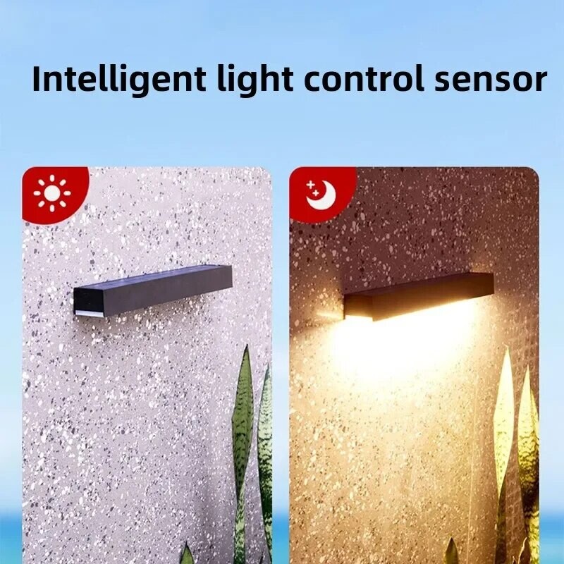 Solárne LED svetlo Vonkajšie vodotesné záhradné dekorácie Solárna lampa Super jasné číslo dverí vily Balkón Slnečné nástenné osvetlenie
