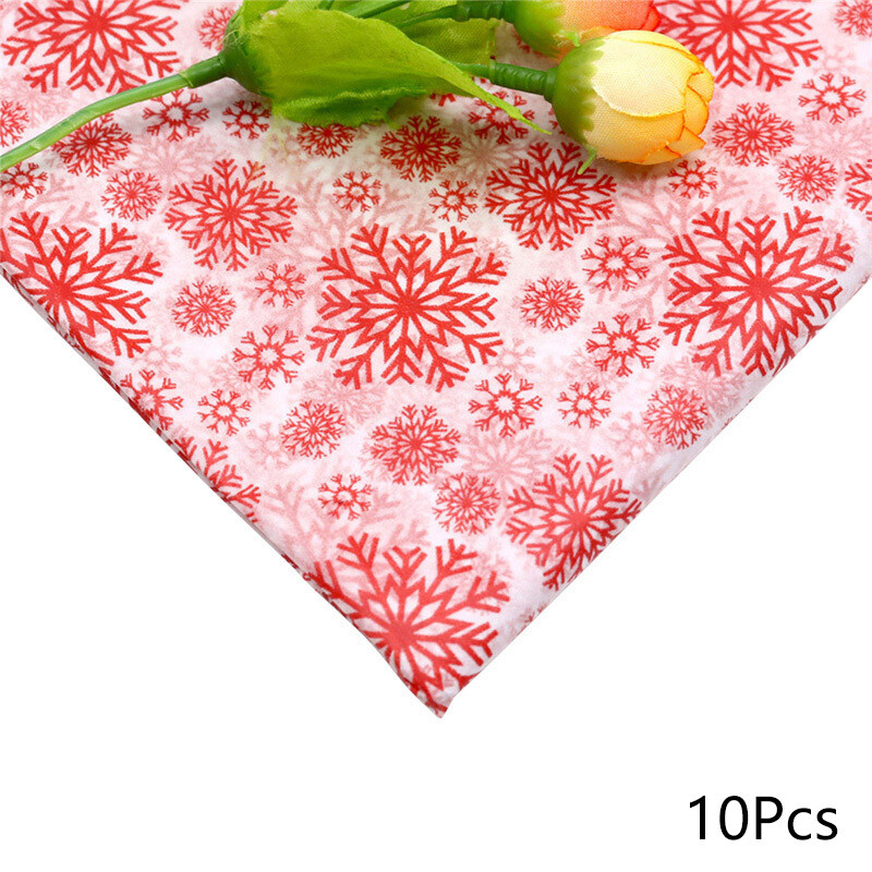 10 listova/vrećica Božićni rukotvorinski papir za zamatanje Poklon kutija Diy Print Girlanda Ukrasni Snowpear Papir Scrapbooking Festival Decor