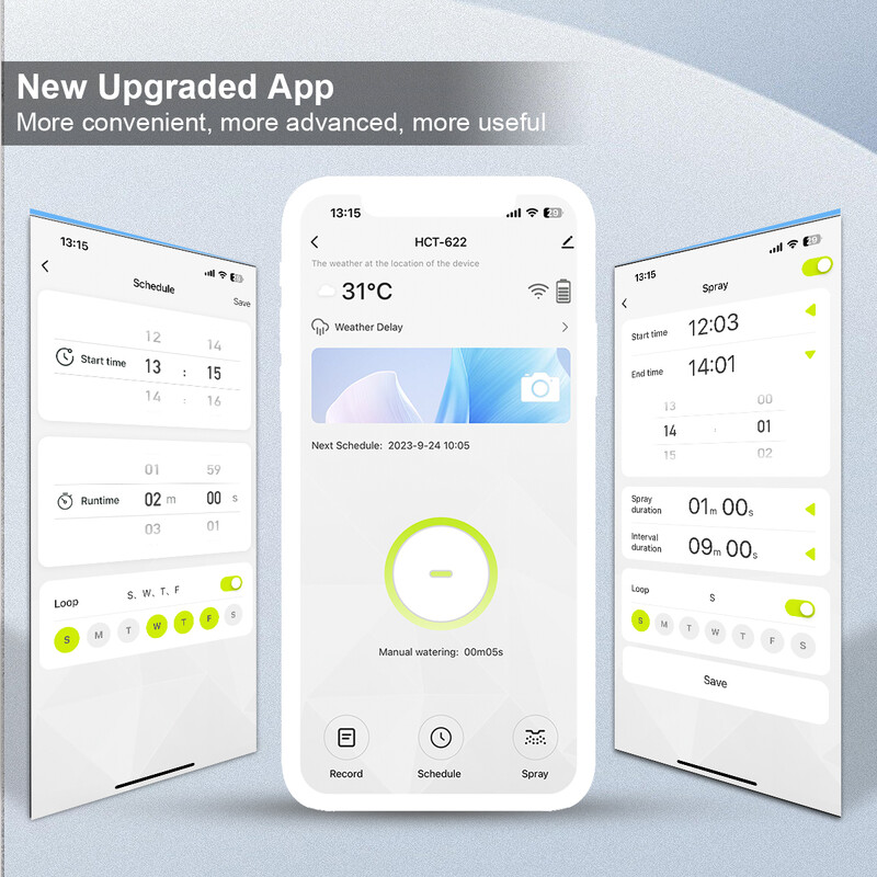 Cronometru fără fir Eshico-Smart, control prin aplicație mobilă, gazon de grădină în aer liber, sistem de irigare a plantelor, cu baterie, HCT-622