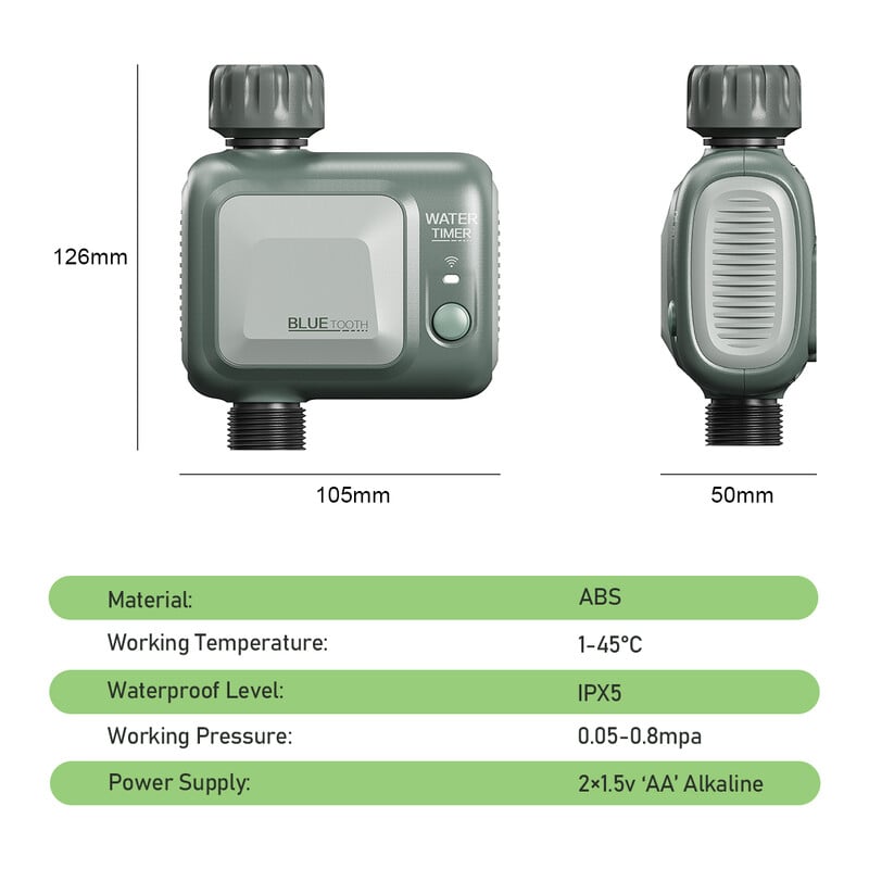 Cronometru fără fir Eshico-Smart, control prin aplicație mobilă, gazon de grădină în aer liber, sistem de irigare a plantelor, cu baterie, HCT-622