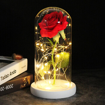 Drop shipping Galaxy Rose Artificial Flowers Beauty and the Beast Rose Decoration Wedding Creative Valentine\'s Day\'s Gift