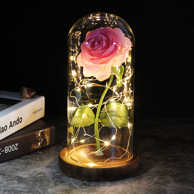 Dropshipping Galaxy Rose Umelé kvety Kráska a zviera Ruža Svadobná dekorácia Kreatívny Valentínsky darček pre matky