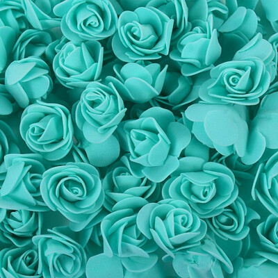 100/300 db 3 cm-es hab rózsa művirágok fej mackó rózsák kézzel készített barkács ajándék dekoráció esküvői Valentin nap otthoni dekoráció