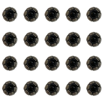 20 vnt Mini turkio spalvos dekoratyvinė sagtis, odinė kniedės „pasidaryk pats“ odinė dekoratyvinė sagtis, skirta „pasidaryk pats“ amatinei odai