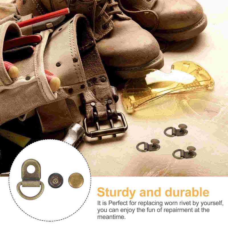 30 rinkinių „pasidaryk pats“ karabinų rankinės mygtukai, priedai, daugkartinio naudojimo sagčių įrankiai, patvarūs batai žygiams pėsčiomis, nerūdijančio plieno sagtys