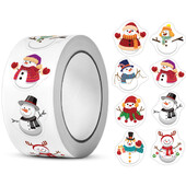 100-500 de bucăți autocolante heterotipice pentru Oameni de zăpadă cu tematică de Crăciun 8 modele DlY Etichete de decorare pentru petreceri de vacanță Autocolante de papetărie