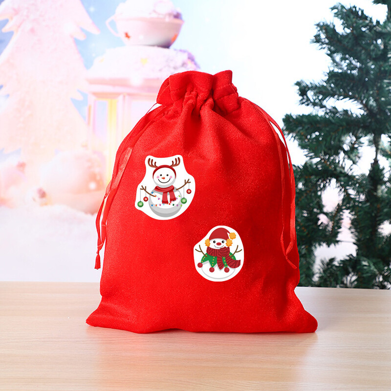 100-500 de bucăți autocolante heterotipice pentru Oameni de zăpadă cu tematică de Crăciun 8 modele DlY Etichete de decorare pentru petreceri de vacanță Autocolante de papetărie