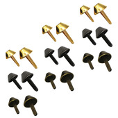 60 vnt. Kaušas Vinys Geležinis Krepšys Kniedės Pėda Dviejų kojų priedai Pėdos Smeigės Spygliai Kvadratinis