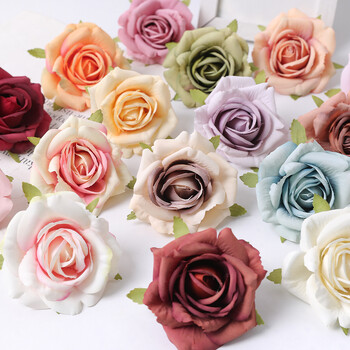 5/10 τεμ. 7cm Silk Rose Artificial Flower Μεταξωτό Διακόσμηση Δωματίου για Νύφες Γάμου Διακόσμηση DIY Craft Gift Accessories