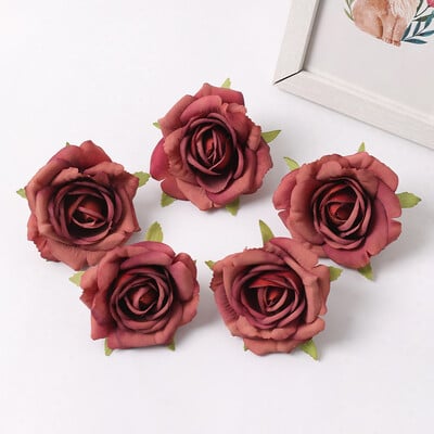 5/10 ks 7 cm hodvábna ruža umelý kvet hodvábna dekorácia do izby pre svadobné nevesty dekorácie DIY remeslá darčekové doplnky