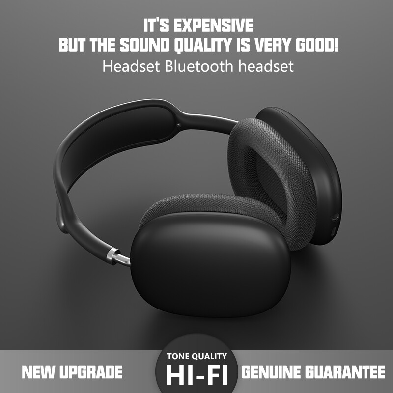 NOVÉ Bezdrôtové Bluetooth slúchadlá P9 Pro Max Air s potlačením hluku, mikrofónové pody, cez uši, športové herné slúchadlá pre Apple