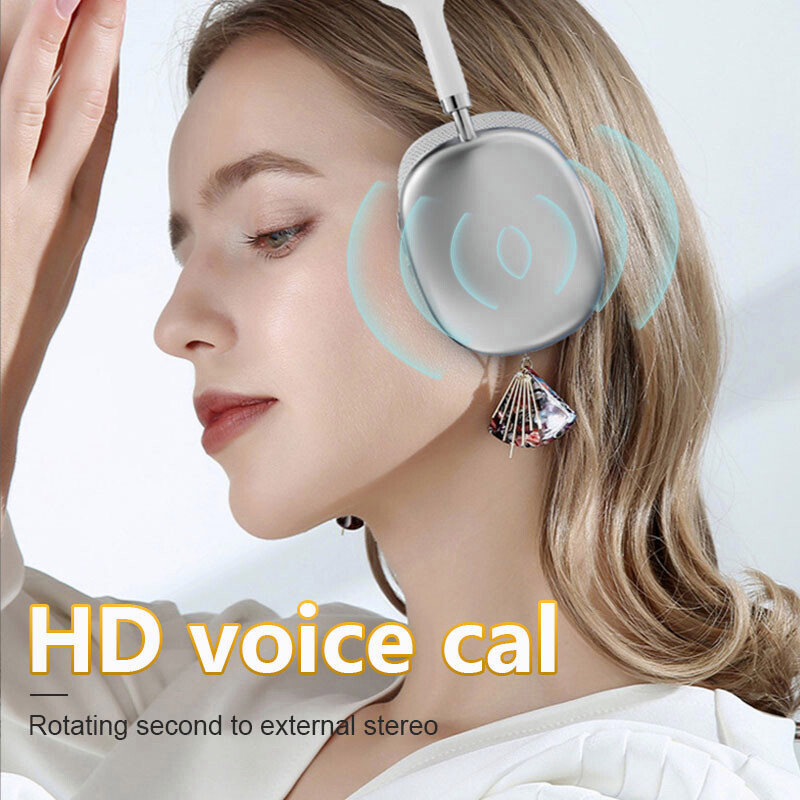 NOVÉ Bezdrôtové Bluetooth slúchadlá P9 Pro Max Air s potlačením hluku, mikrofónové pody, cez uši, športové herné slúchadlá pre Apple