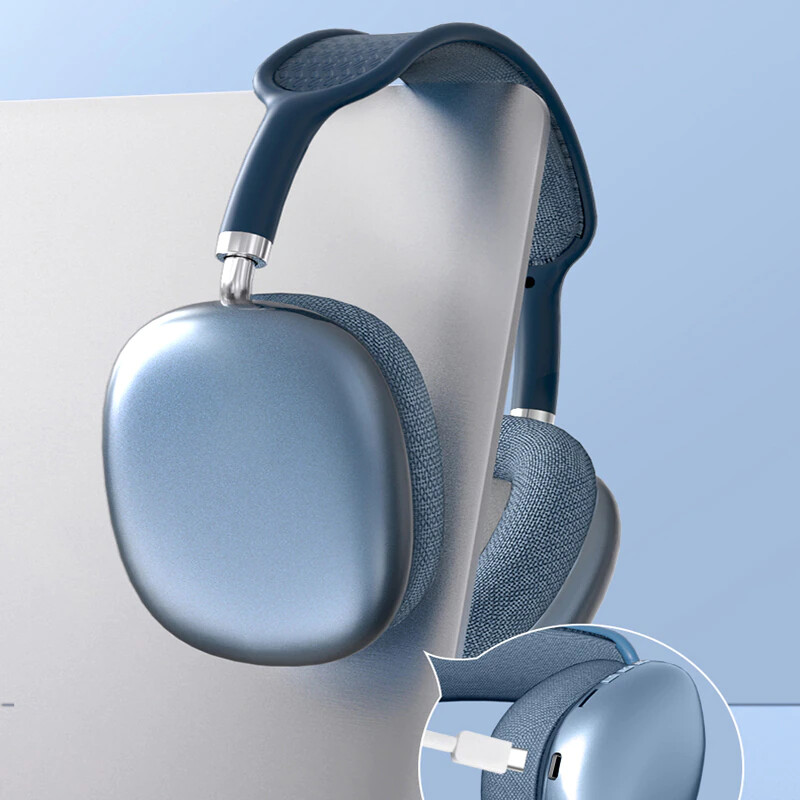 NOVÉ Bezdrôtové Bluetooth slúchadlá P9 Pro Max Air s potlačením hluku, mikrofónové pody, cez uši, športové herné slúchadlá pre Apple