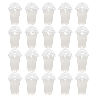Drink Juice Cup Clear Coffee Cups Καπάκια Διαφανής Συσκευασία ποτών Μίας χρήσης Πλαστικό Cold Abs Πακέτο Παιδί για πάρτι