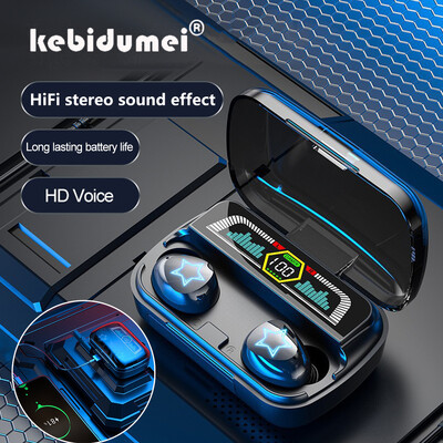 TWS belaidės ausinės LED su „Power Bank“ funkcija Suderinamas „Bluetooth 5.3 Hifi“ sportinės ausinės, skirtos mobiliojo telefono asmeniniam nešiojamajam kompiuteriui