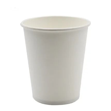 100 ks/balenie 250 ml čisto bielych papierových pohárov, jednorazové poháre na kávu, čaj a mlieko, párty potreby na pitie
