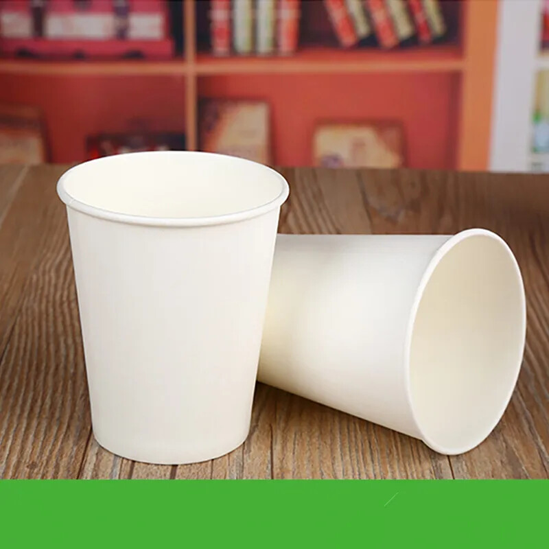 100 ks/balenie 250 ml čisto bielych papierových pohárov, jednorazové poháre na kávu, čaj a mlieko, párty potreby na pitie