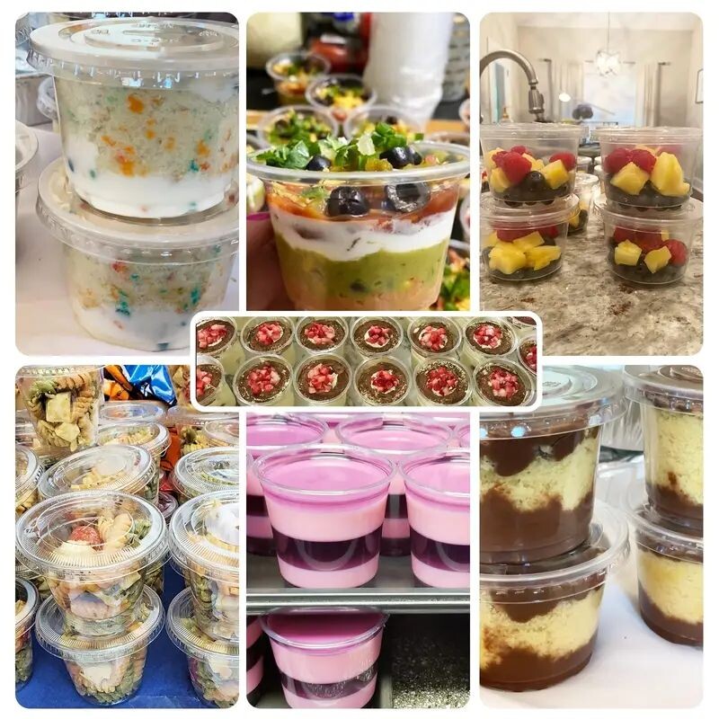 50 db 5,5 unciás eldobható műanyag poharak fedővel Tökéletes fagylalthoz Italokhoz Levesekhez Uzsonnákhoz Desszertek és egyebek!