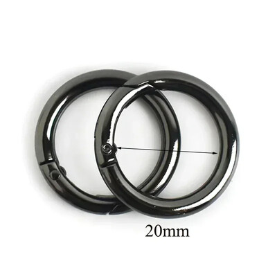 10/20 vnt Metalinių omarų, besisukančių sagčių karabino kablio gaiduko užsegimas O žiedo maišelio dirželis, rankinės kabykla, „pasidaryk pats“ siuvimo priedai