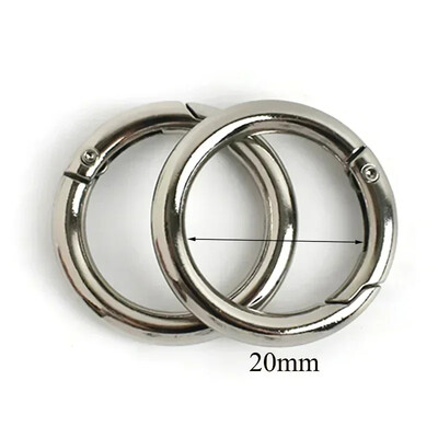 10/20 vnt Metalinių omarų, besisukančių sagčių karabino kablio gaiduko užsegimas O žiedo maišelio dirželis, rankinės kabykla, „pasidaryk pats“ siuvimo priedai