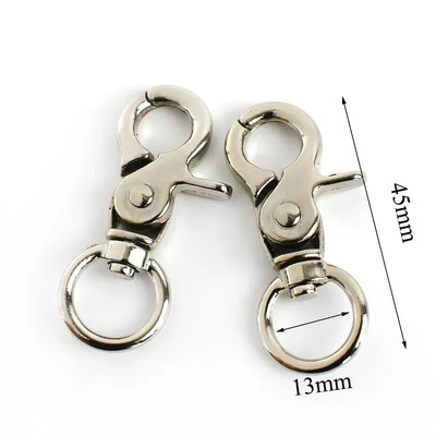 10/20 vnt Metalinių omarų, besisukančių sagčių karabino kablio gaiduko užsegimas O žiedo maišelio dirželis, rankinės kabykla, „pasidaryk pats“ siuvimo priedai