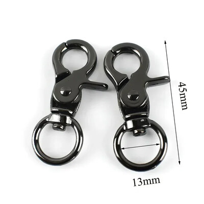 10/20 vnt Metalinių omarų, besisukančių sagčių karabino kablio gaiduko užsegimas O žiedo maišelio dirželis, rankinės kabykla, „pasidaryk pats“ siuvimo priedai