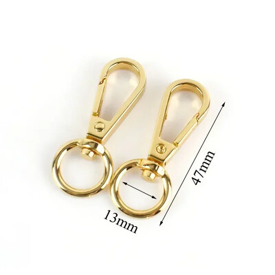 10/20 vnt Metalinių omarų, besisukančių sagčių karabino kablio gaiduko užsegimas O žiedo maišelio dirželis, rankinės kabykla, „pasidaryk pats“ siuvimo priedai