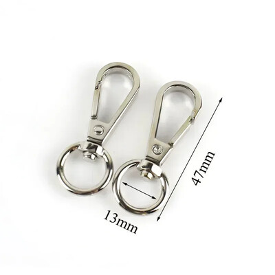 10/20 vnt Metalinių omarų, besisukančių sagčių karabino kablio gaiduko užsegimas O žiedo maišelio dirželis, rankinės kabykla, „pasidaryk pats“ siuvimo priedai