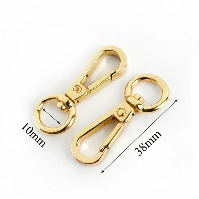 10/20 vnt Metalinių omarų, besisukančių sagčių karabino kablio gaiduko užsegimas O žiedo maišelio dirželis, rankinės kabykla, „pasidaryk pats“ siuvimo priedai