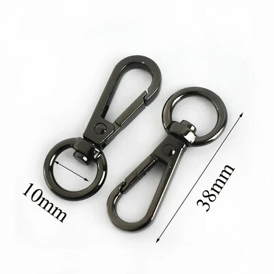 10/20 vnt Metalinių omarų, besisukančių sagčių karabino kablio gaiduko užsegimas O žiedo maišelio dirželis, rankinės kabykla, „pasidaryk pats“ siuvimo priedai