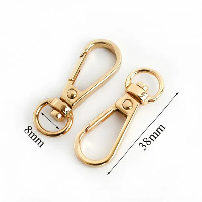 10/20 vnt Metalinių omarų, besisukančių sagčių karabino kablio gaiduko užsegimas O žiedo maišelio dirželis, rankinės kabykla, „pasidaryk pats“ siuvimo priedai