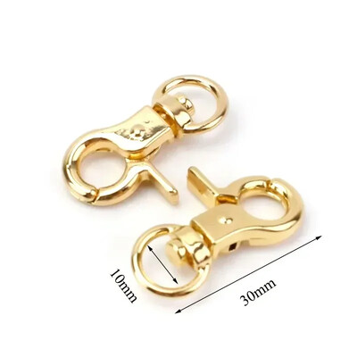 10/20 vnt Metalinių omarų, besisukančių sagčių karabino kablio gaiduko užsegimas O žiedo maišelio dirželis, rankinės kabykla, „pasidaryk pats“ siuvimo priedai