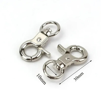 10/20 vnt Metalinių omarų, besisukančių sagčių karabino kablio gaiduko užsegimas O žiedo maišelio dirželis, rankinės kabykla, „pasidaryk pats“ siuvimo priedai