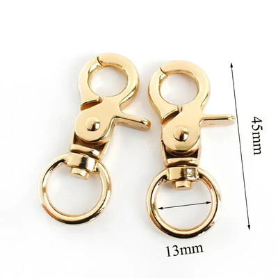 10/20 vnt Metalinių omarų, besisukančių sagčių karabino kablio gaiduko užsegimas O žiedo maišelio dirželis, rankinės kabykla, „pasidaryk pats“ siuvimo priedai