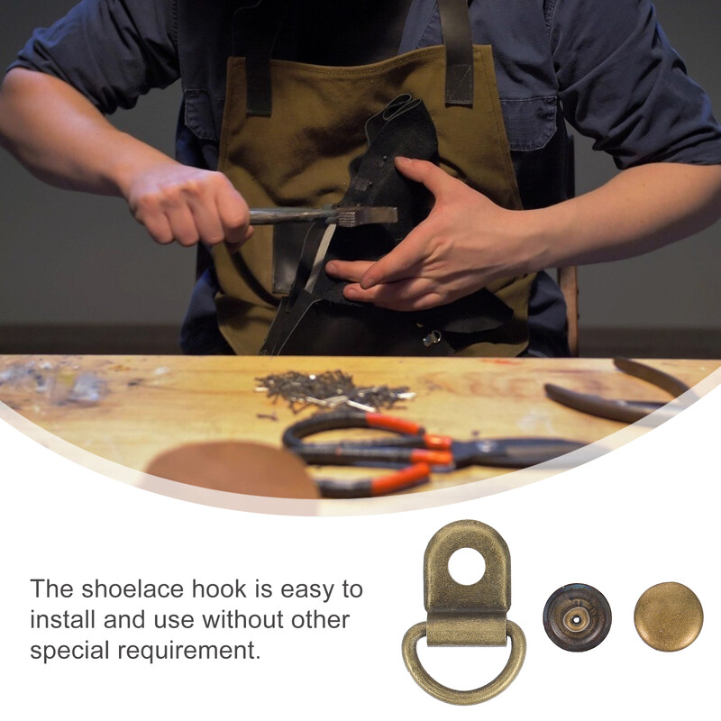 Pandlad kinga pits konks needid isetegemise karabiin hõbedane rahakott nööbid roostevabast terasest eemaldatavad ühenduskingad