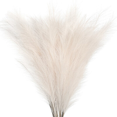 10db Bolyhos pampás fű mesterséges szimulációs növényi virágok esküvőre Boho csokor otthoni parti dekoráció nádvirágos dekoráció