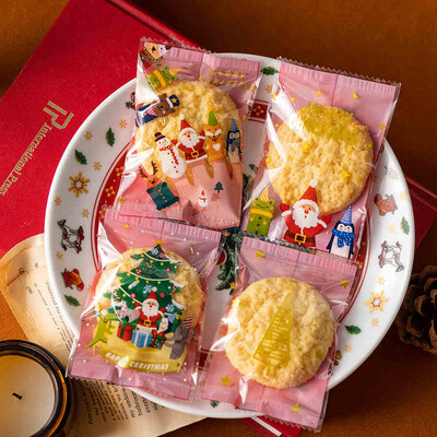 100 vnt Kalėdų saldainių maišeliai Kalėdų Naujųjų Metų vakarėlis Decora Santa Nuga Sausainių pakuotė Plastikinis maišelis Kalėdų reikmenys Saldūs maišeliai