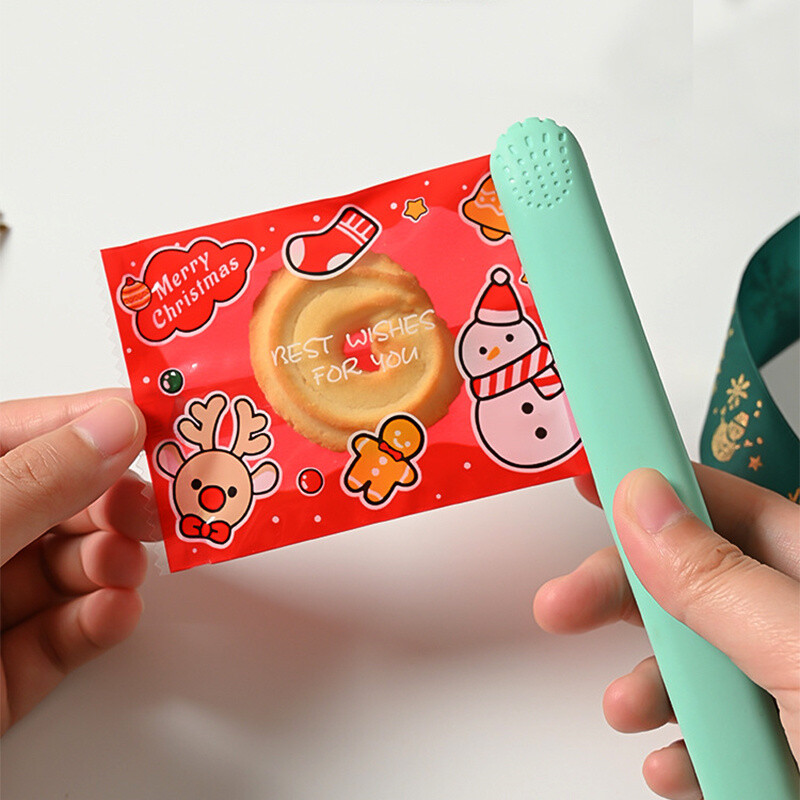 100 vnt Kalėdų saldainių maišeliai Kalėdų Naujųjų Metų vakarėlis Decora Santa Nuga Sausainių pakuotė Plastikinis maišelis Kalėdų reikmenys Saldūs maišeliai