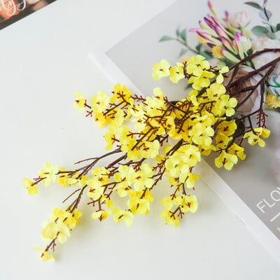 Svadobná dekorácia Domáca kytica Falošný kvet Lacné viacfarebné umelé kvety Sakura Detský dych Falošné kvety DIY