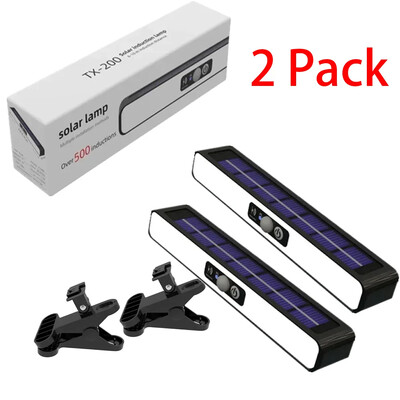 Saulės šviesos diodų šviesos vandeniui atsparus judesio jutiklis, ryškus, lengvai montuojamas spaustukas ant sieninės lempos su spaustuku, kabančiu lauko kiemo sodo apšvietimu