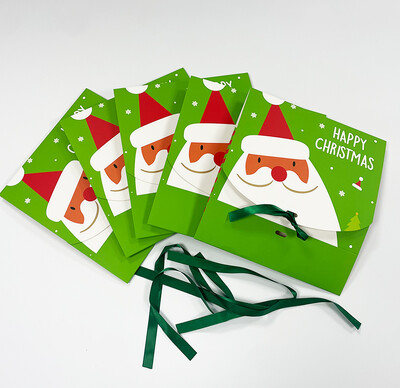 5 ks vianočných darčekových krabičiek Veselé Vianoce Santa Claus kartónové sušienky makaróny narodeninová párty darčeková dekorácia pre detskú párty