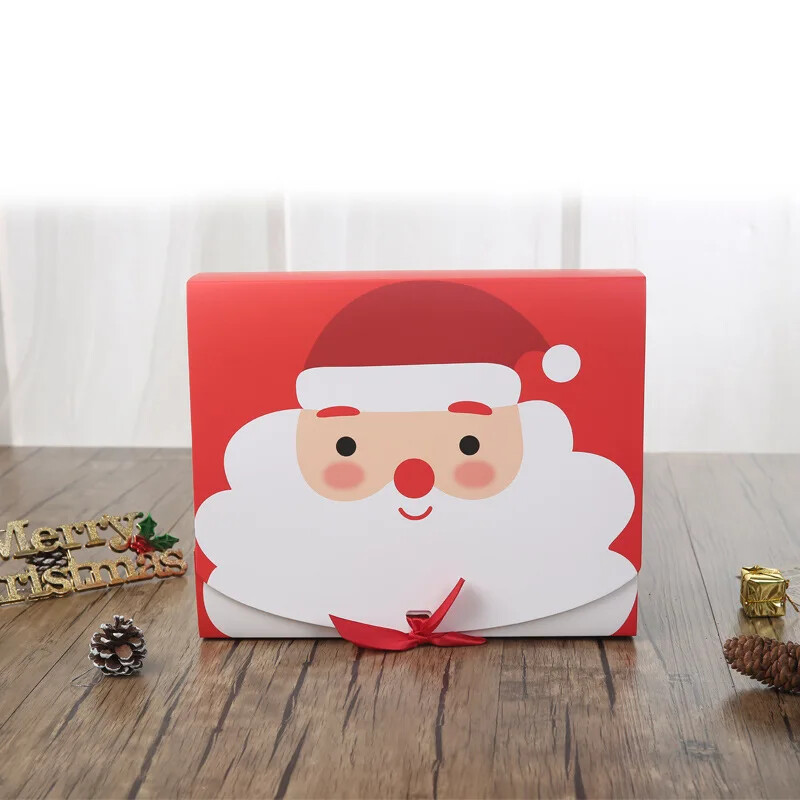 5 ks vianočných darčekových krabičiek Veselé Vianoce Santa Claus kartónové sušienky makaróny narodeninová párty darčeková dekorácia pre detskú párty