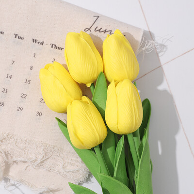 5/10 ks tulipánových kvetov umelá kytica tulipánov z PE peny umelý kvet na svadobný obrad dekorácia domáca záhradná kytica dekorácia