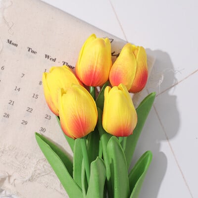 5/10 ks tulipánových kvetov umelá kytica tulipánov z PE peny umelý kvet na svadobný obrad dekorácia domáca záhradná kytica dekorácia