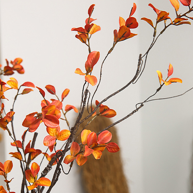 59/90 cm juharlevél ág mesterséges őszi levél csokor Hamis növény virágkötészet Esküvői dekoráció Nappali lakberendezés