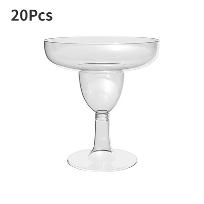 20tk Plastikust šampanjaklaasid Ühekordsed kokteilid High Martini Klaasid Flöödiklaasid Pulmapeo Mahla Joogibaari tassid