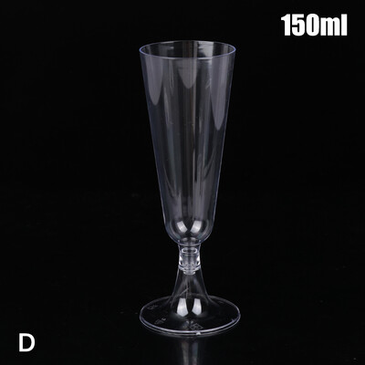 10 vnt. skaidrios plastikinės vyno taurės, daugkartinio naudojimo, nedūžtančios vyno taurės šampano desertui alaus pudingo vakarėliui