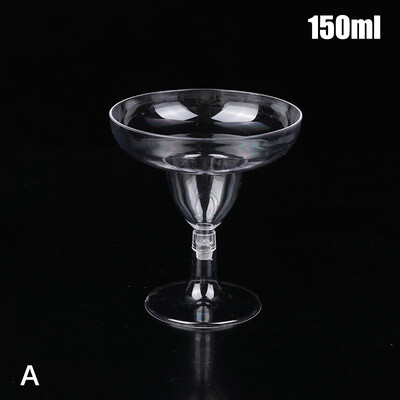 10 vnt. skaidrios plastikinės vyno taurės, daugkartinio naudojimo, nedūžtančios vyno taurės šampano desertui alaus pudingo vakarėliui