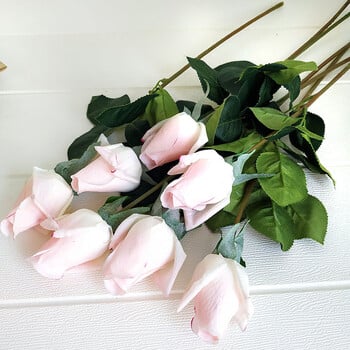 12 τεμ./Παρτίδα Rose Latex Artificial Flowers Real Touch Rose Flowers Διακοσμήσεις σπιτιού για ντεκόρ γάμου γενεθλίων Μπουκέτο κλαδί